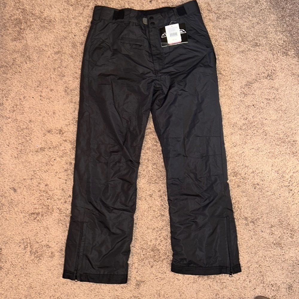 Black, Insulated, Water Resistant Snow Pants - Women’s Small